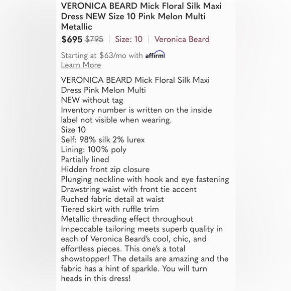 Veronica Beard Dress - Picture 3 of 7